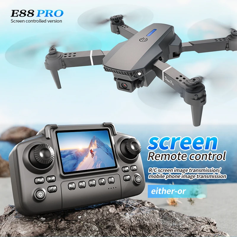Drone Z - Profesjonalny dron E88 PRO z ekranem,