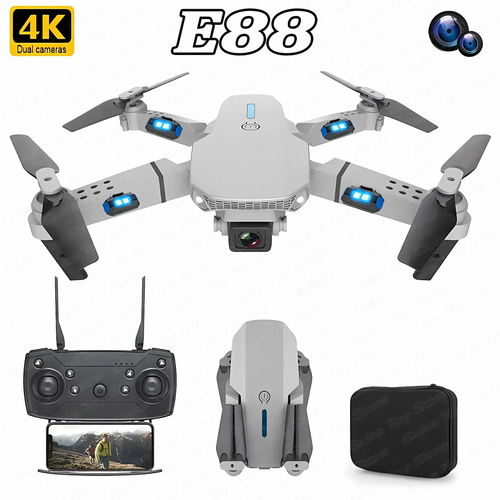 E88 Pro WIFI FPV Drone Wide An – Drone Z recenzja i cena