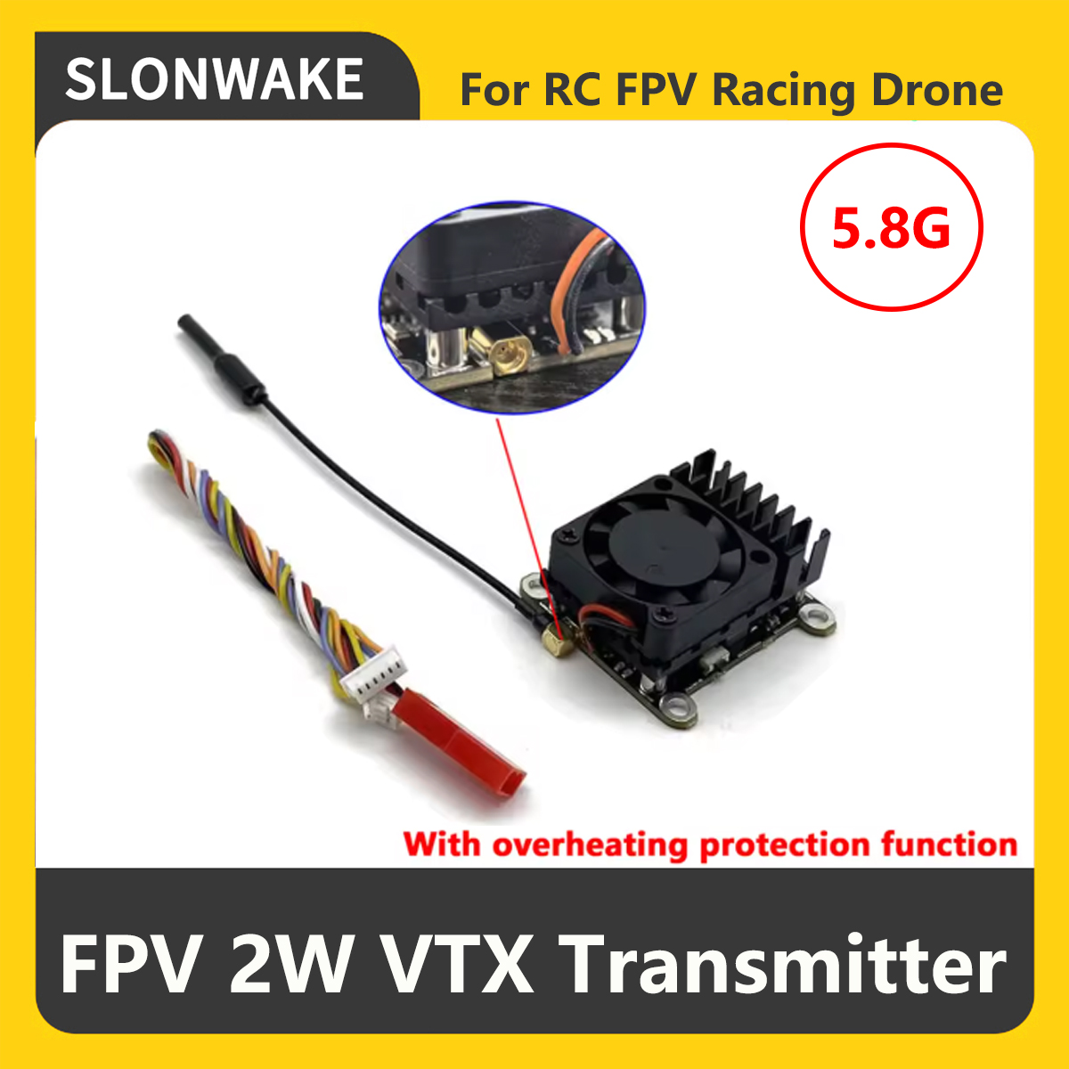 SLONWAKE 5.8G 2000mW Nadajnik  – Drone Rc With Camera recenzja i cena