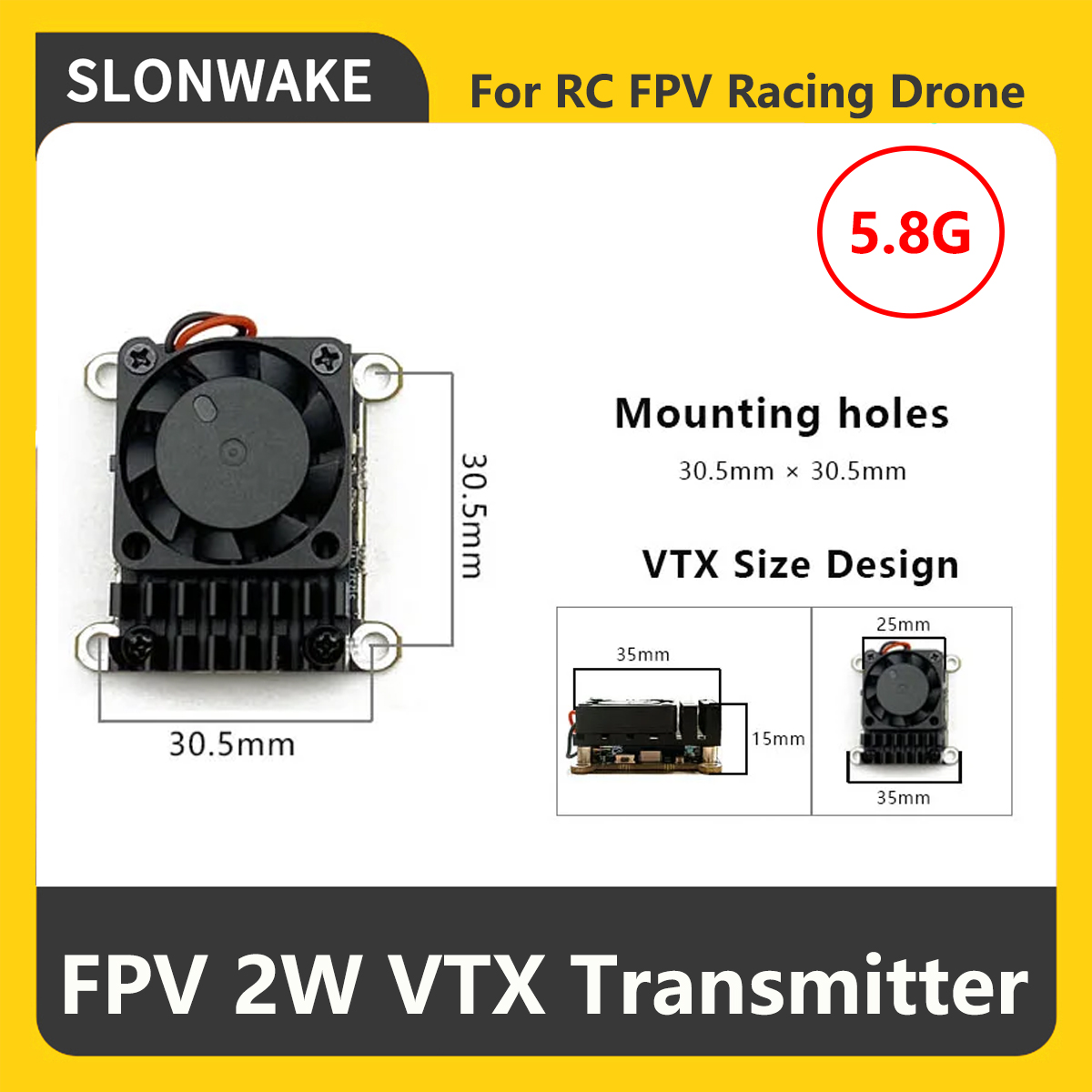 SLONWAKE 5.8G 2000mW Nadajnik  – Drone Rc With Camera recenzja i cena