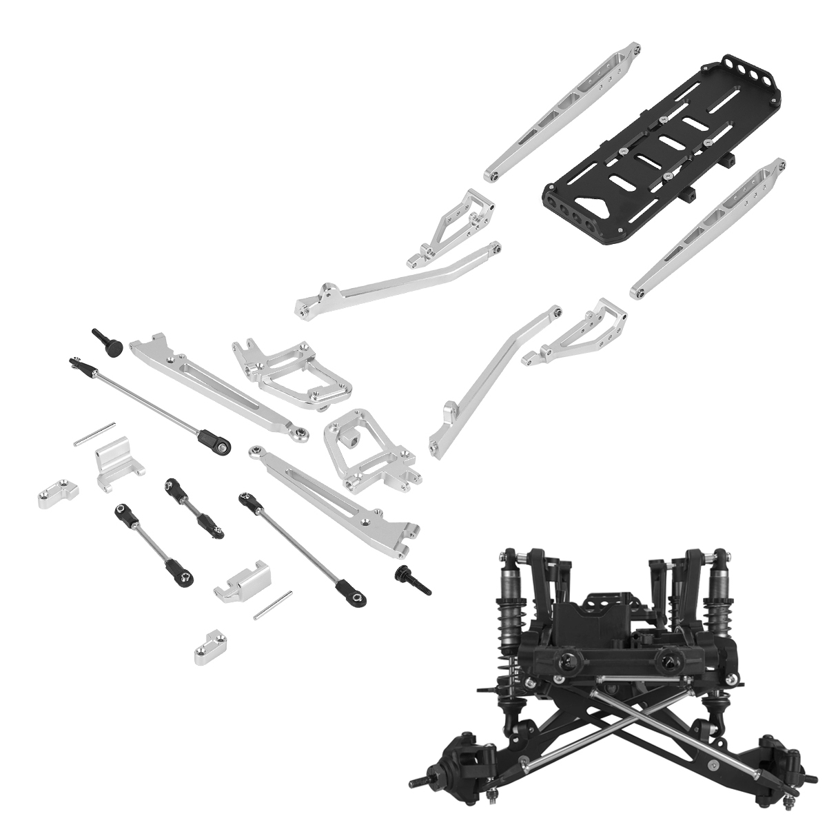 Aluminiowy zestaw zawieszenia  – Rc Crawler Axle Parts recenzja i cena
