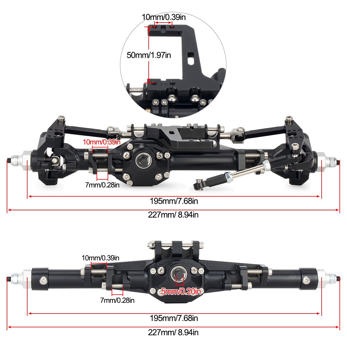 Zestaw prostej osi przedniej i – Rc Crawler Axle Parts recenzja i cena