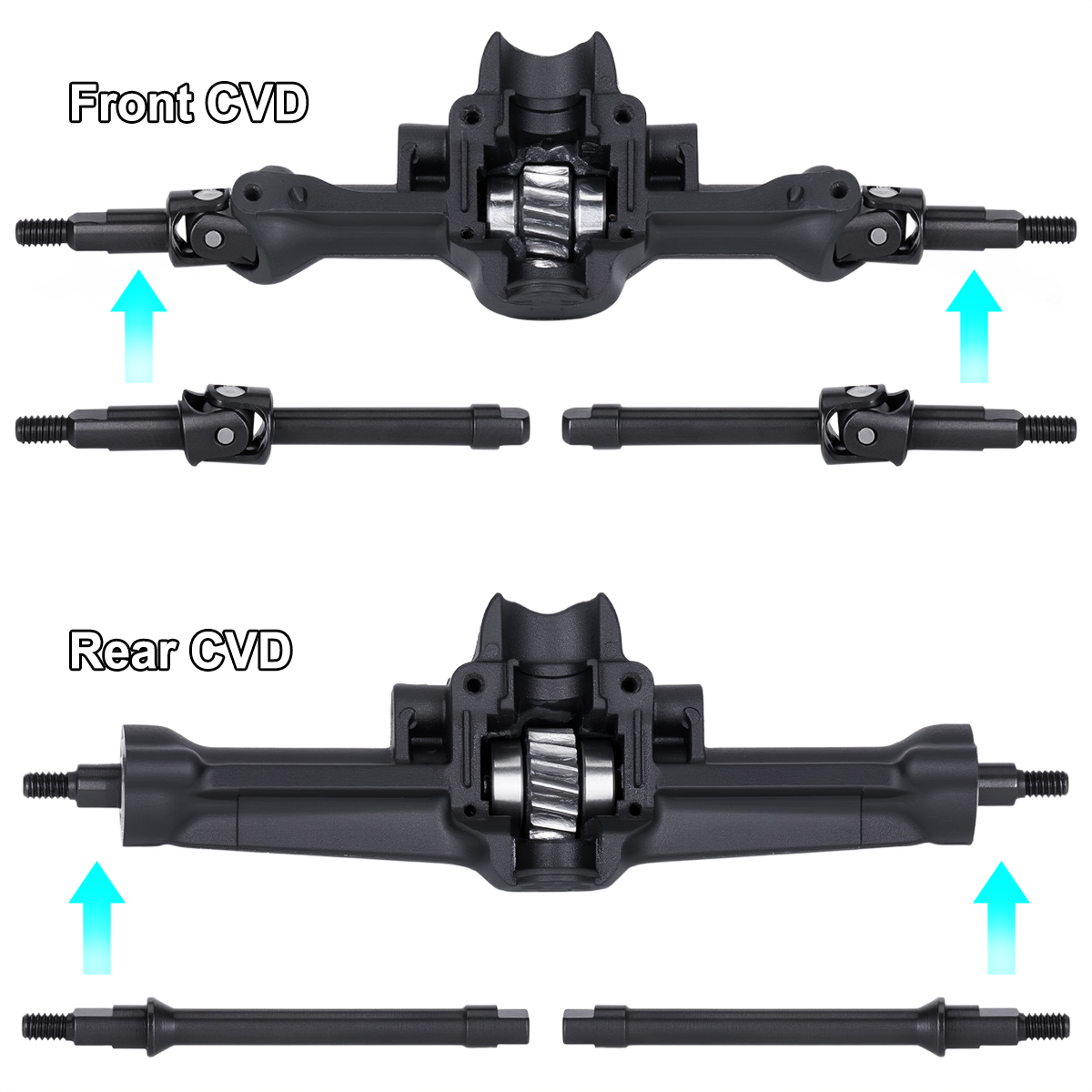 4 szt. Stalowe przednie i tyln – Rc Crawler Axle Parts recenzja i cena